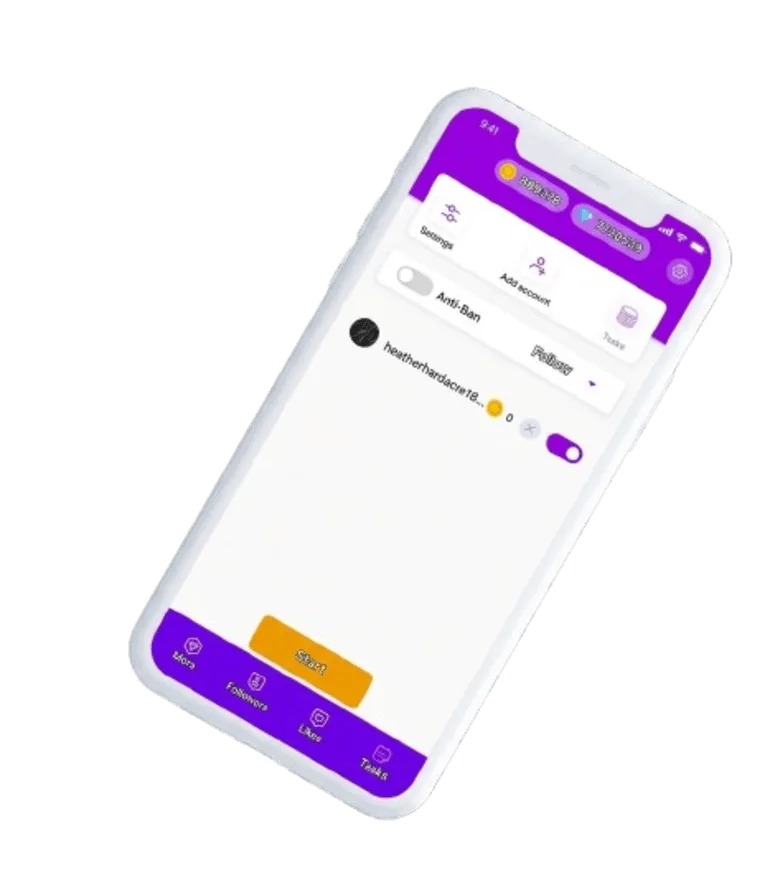 TopFollow mobil uygulama ana ekran görünümü