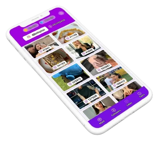 TopFollow uygulama telefon ekranı görünümü